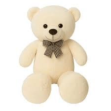 3.2 feet Premium off White Teddy bear
