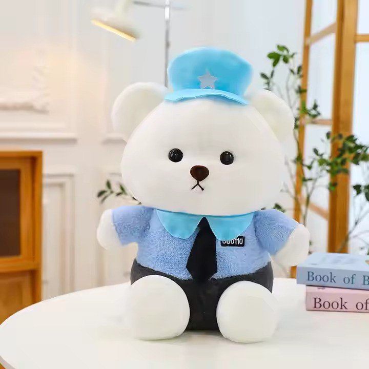 Police Teddy Bear Blue