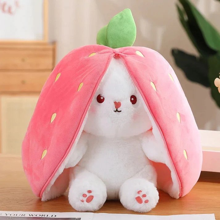 Rabbit Zip Plushie Teddy Bear